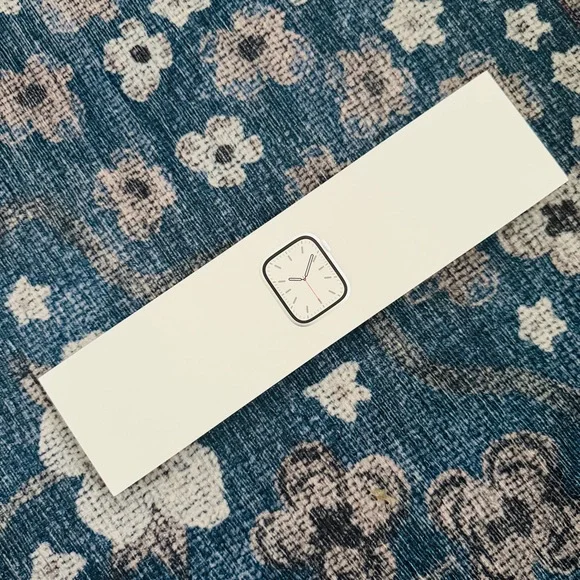 🆕 IN BOX! Apple Watch Series 7 stainless steel 41MM with midnight leather band - Picture 6 of 12